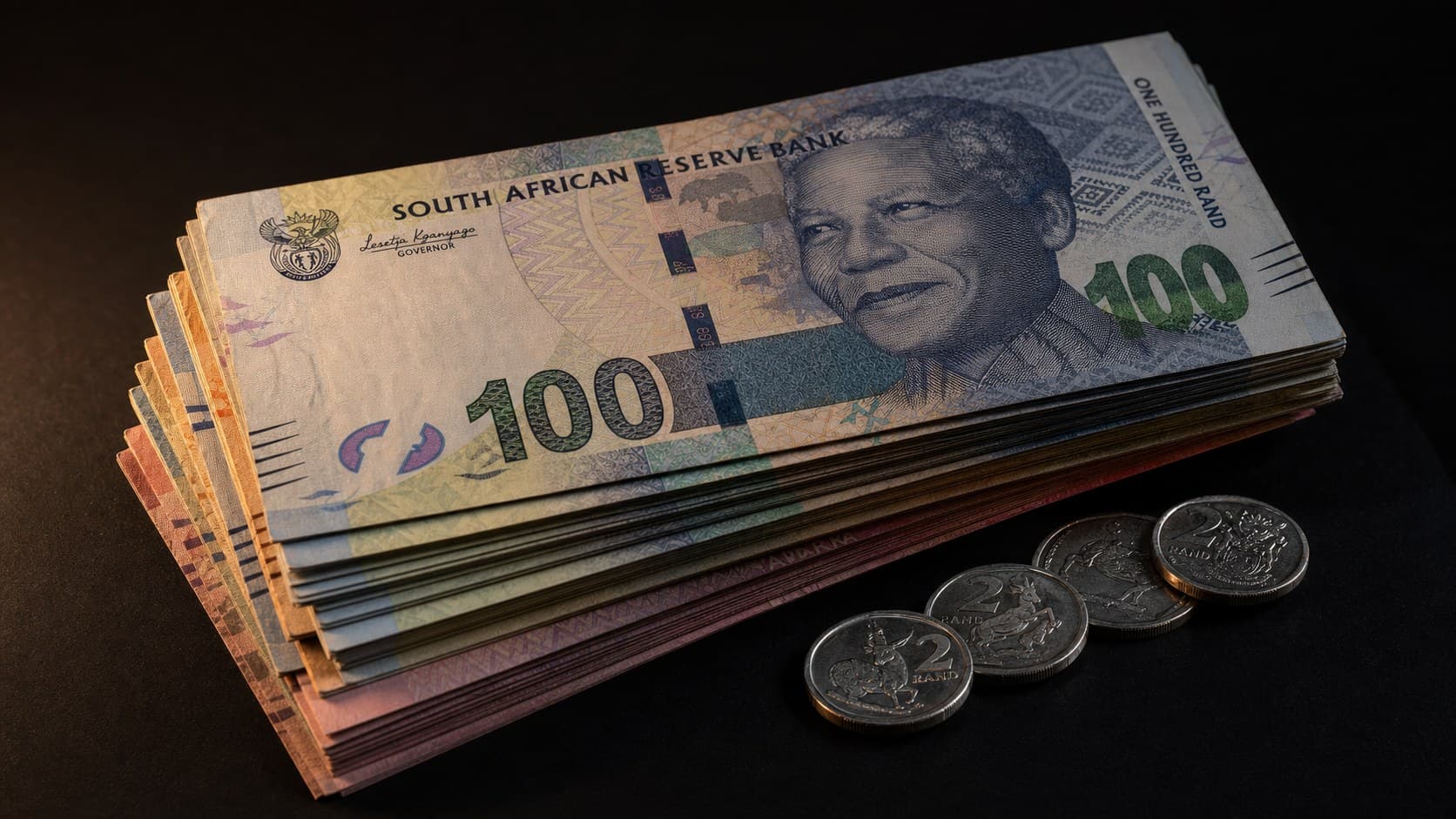 South African banknotes and coins